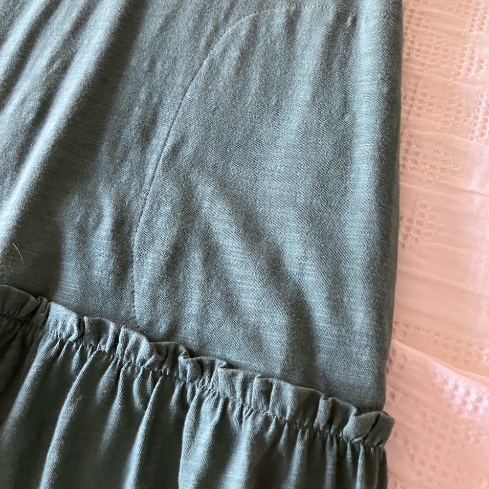COTTON BLEU Sage Green Boxy Cotton Dress Size S (could fit M) - Picture 8 of 11